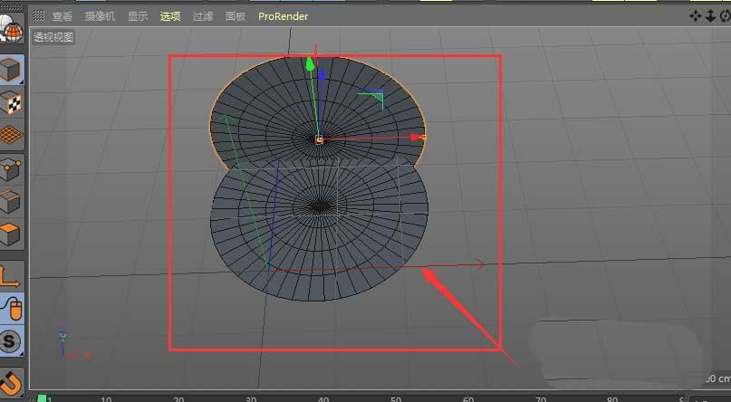 C4D怎么使用圆盘功能建模反光板?