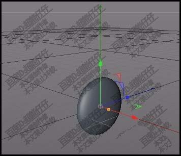 c4d怎么把球体压扁?