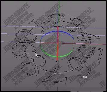 c4d文字怎么环形排列?