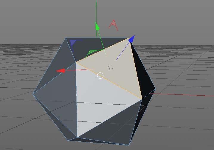 C4D宝石模型怎么使用封闭多边形孔洞工具填补孔洞?