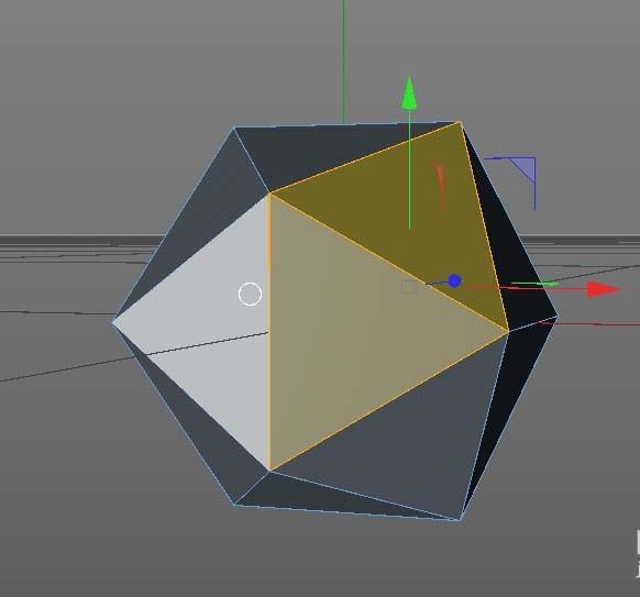C4D宝石模型怎么使用封闭多边形孔洞工具填补孔洞?