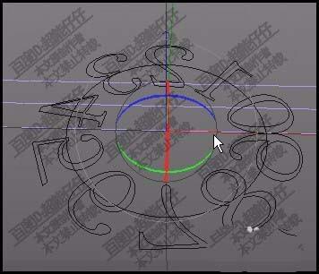 c4d文字怎么环形排列?