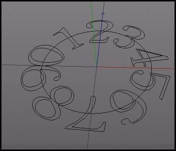 c4d文字怎么环形排列?