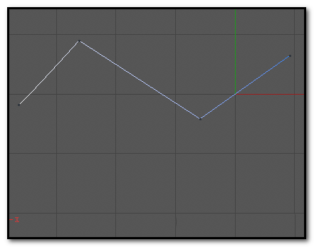 C4D贝塞尔曲线的两点怎么放到同一水平直线上?