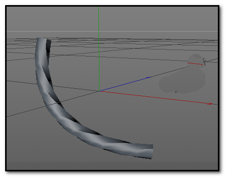 C4D怎么创建扭曲管模型?