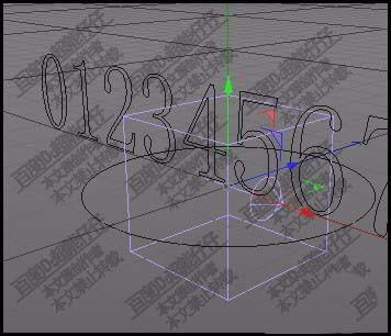 c4d文字怎么环形排列?