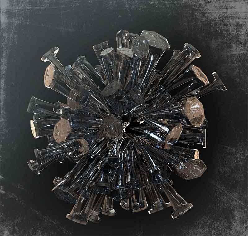 C4D怎么设计一款透明晶体图形?