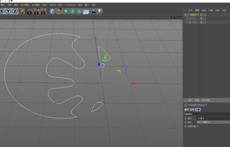 c4d样条布尔在哪? c4d样条布尔的使用方法