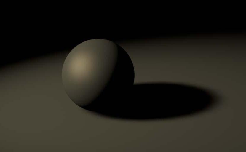 C4D怎么给球体打聚光灯?