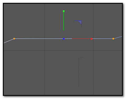 C4D贝塞尔曲线的两点怎么放到同一水平直线上?
