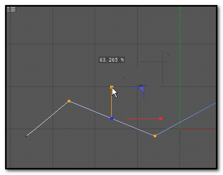 C4D贝塞尔曲线的两点怎么放到同一水平直线上?
