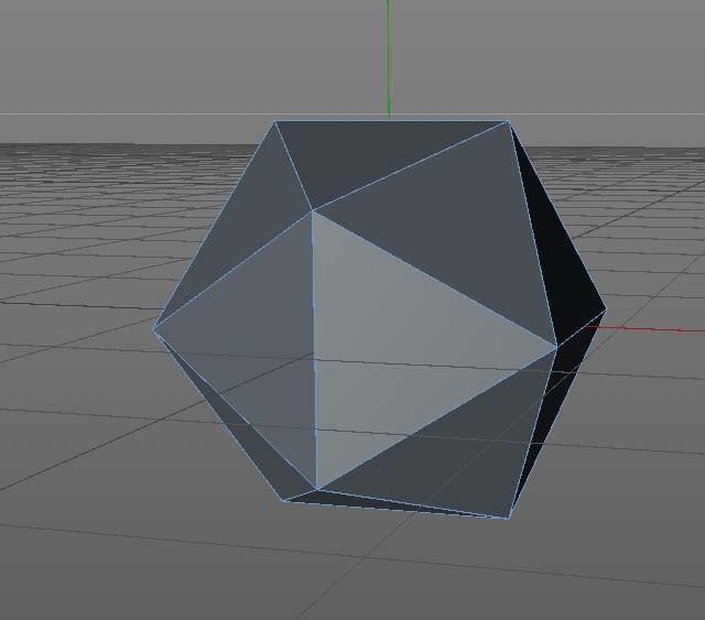 C4D宝石模型怎么使用封闭多边形孔洞工具填补孔洞?