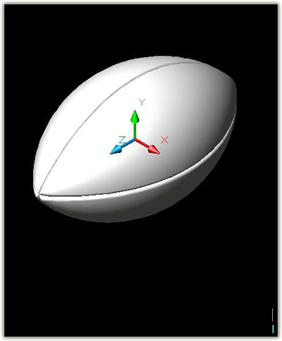 cad2007画橄榄球的两种方法