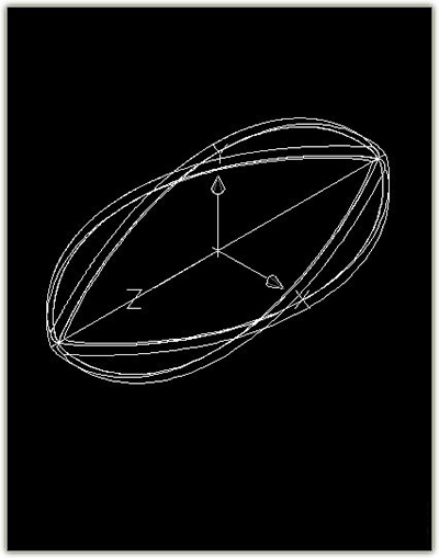 cad2007画橄榄球的两种方法