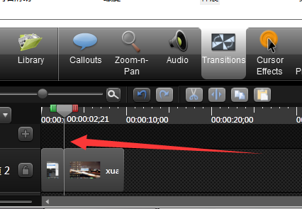Camtasia studio视频怎么添加转场效果?