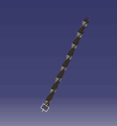 CATIA怎么画麻花钢模型?