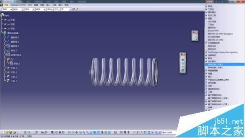 catia软件怎么绘制画弹簧模型?