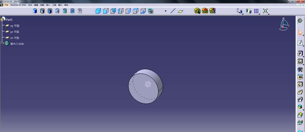 CATIA中怎么使用拉伸命令制作圆柱体?