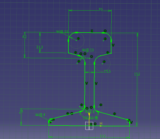 CATIA怎么绘制工字槽零件模型?