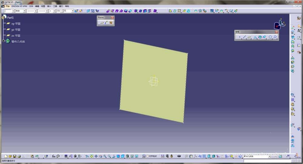 CATIA闭合曲线怎么快速生成曲面?