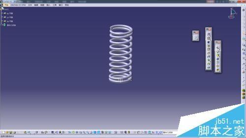 catia软件怎么绘制画弹簧模型?