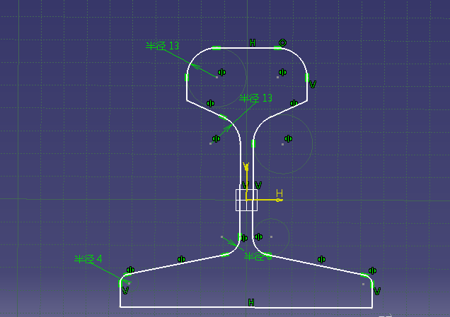 CATIA怎么绘制工字槽零件模型?