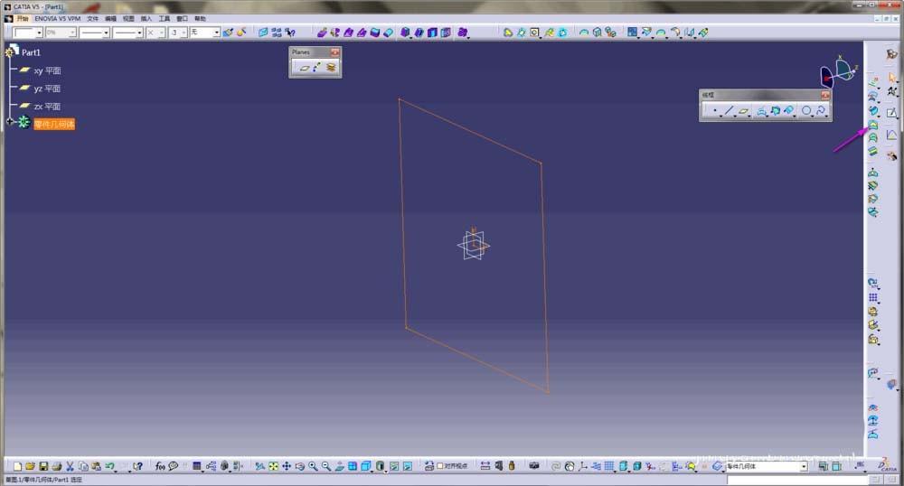 CATIA闭合曲线怎么快速生成曲面?