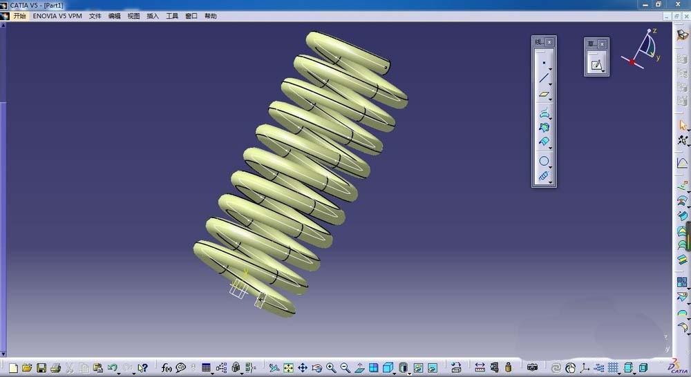 catia怎么绘制螺旋管模型?