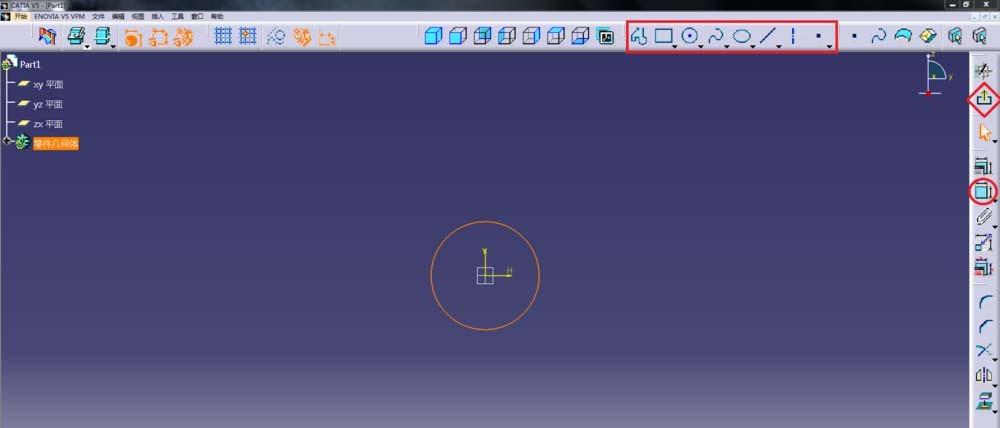 CATIA中怎么使用拉伸命令制作圆柱体?