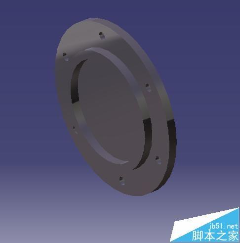 CATIA怎么画带台肩的端盖?
