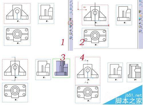 CATIA三维图怎么转二维剖视图和剖视图?