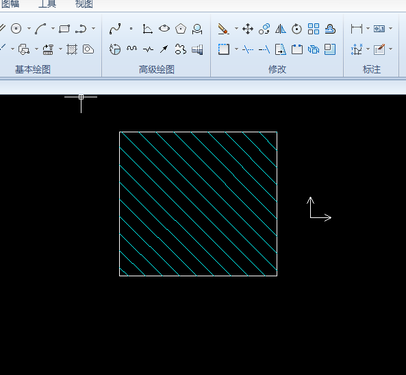 CAXA图纸中怎么画剖面线?