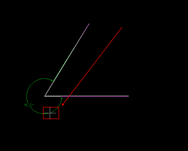 caxa怎么标注大于180度的角?