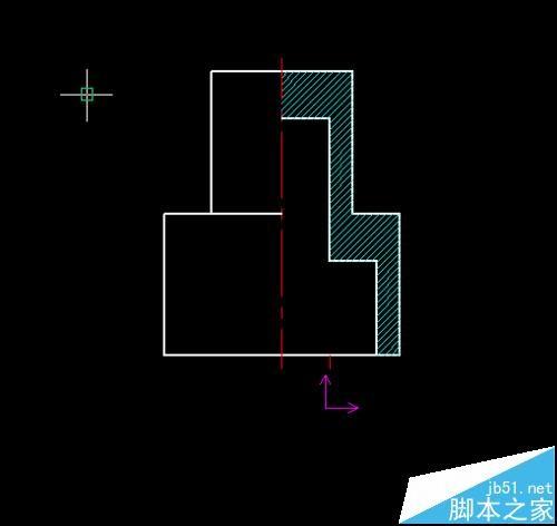 caxa剖面符号怎么画? caxa剖切线的画法