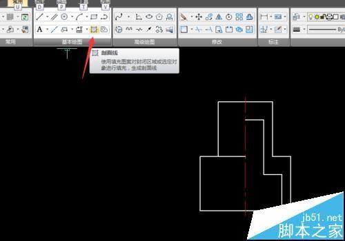 caxa剖面符号怎么画? caxa剖切线的画法