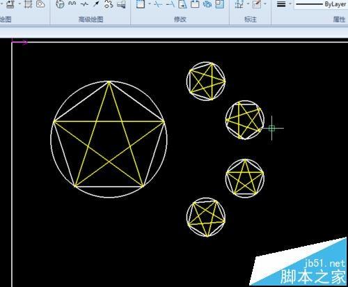 CAXA怎么绘制画五星红旗?