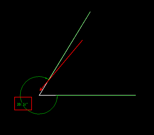 caxa怎么标注大于180度的角?