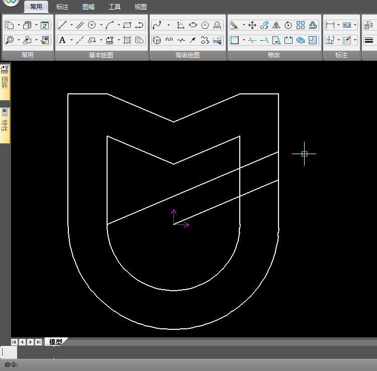 CAXA怎么设计米家logo?