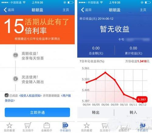 朝朝盈和余额宝哪个好?朝朝盈和余额宝收益区别对比评测