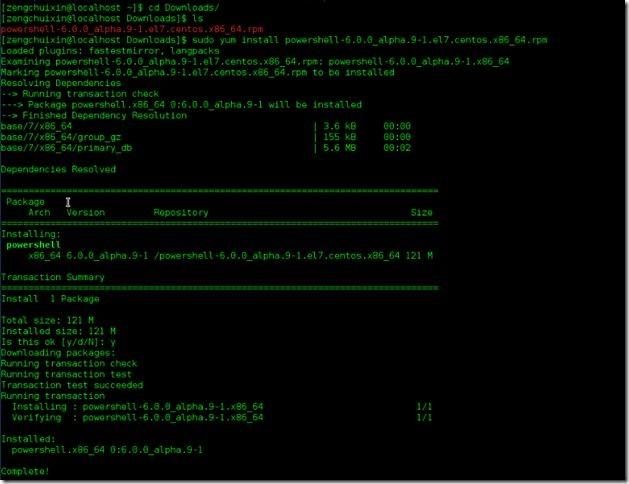 Centos 7上面安装Powershell的方法