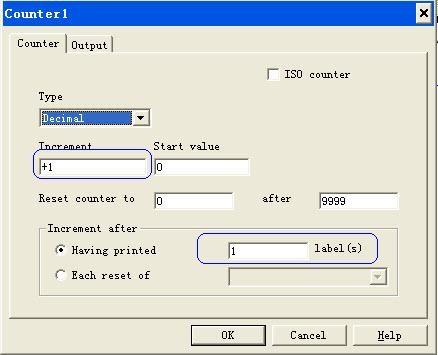 CODESOFT打印序列号