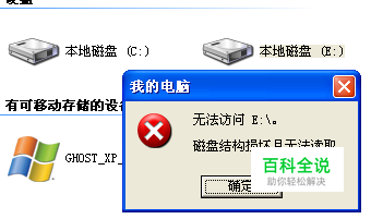 磁盘结构损坏且无法读取怎么修复