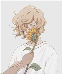 彩铅手绘QQ情侣头像