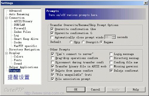 CuteFTP多线程FTP上传下载工具功能
