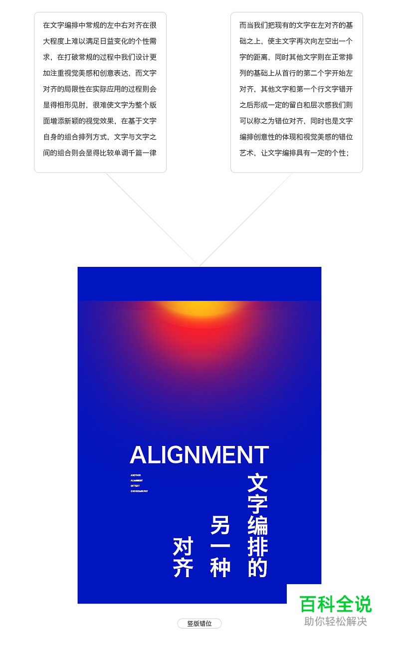错位！文字编排的另一种对齐方式