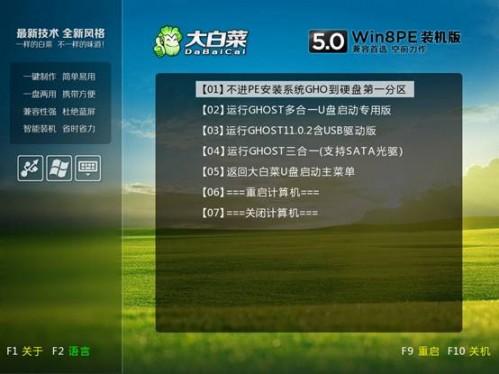 大白菜u盘安装系统综合详细图文教程