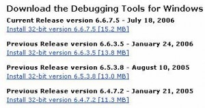 Debugging Tools(蓝屏检测工具) 6.8.4