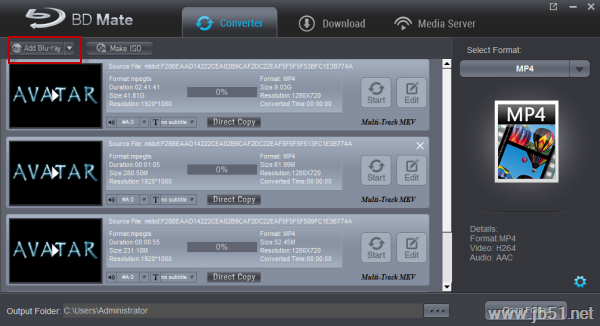 Dimo BDmate蓝光光盘视频提取转换工具安装使用教程(附下载地址)