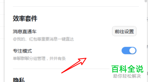 电脑版钉钉中的专注模式如何设置开启