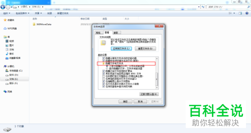 电脑磁盘中的隐藏文件怎么显示